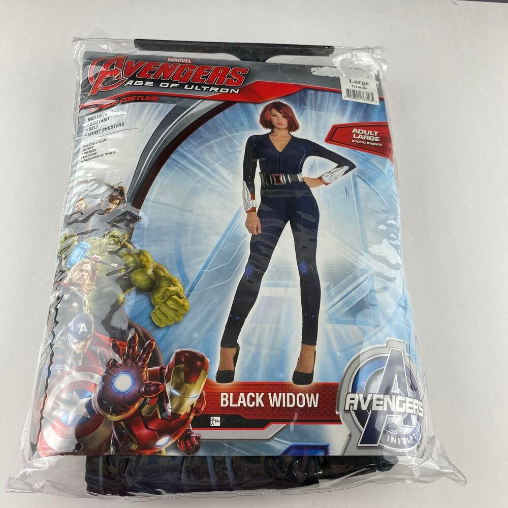 Marvel Black Widow Adult Large Costume Avengers Age of Ultron Rubies Jumpsuit